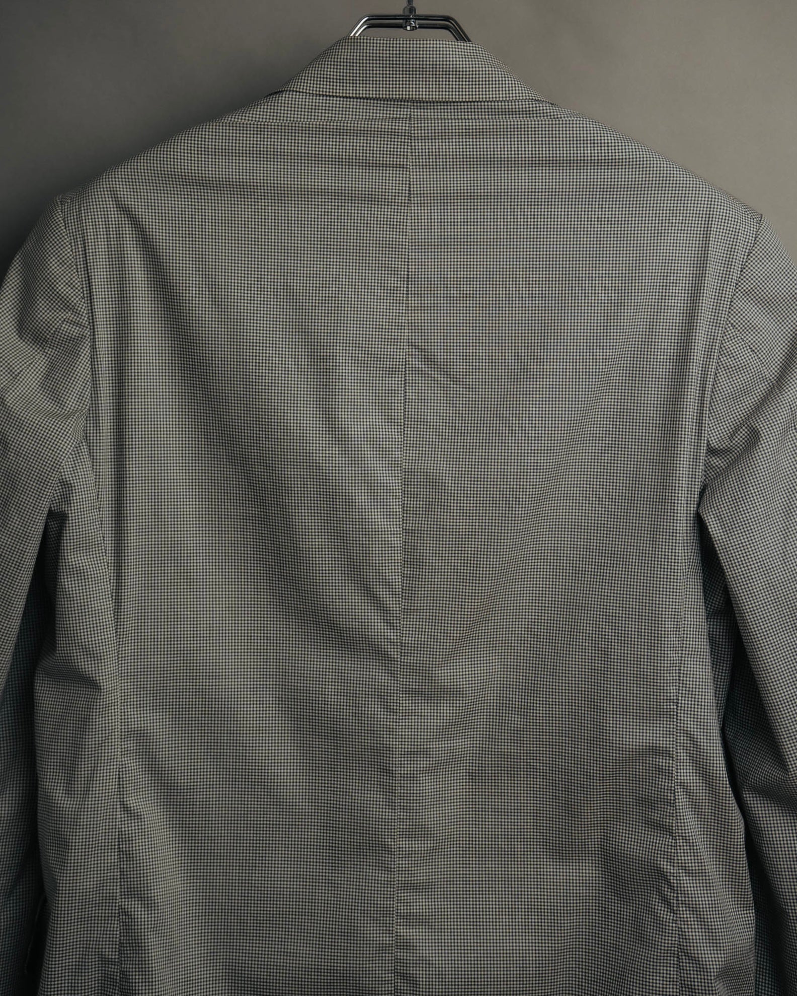 -SPECIAL- "Y's for men" 80's Double breasted houndstooth long jacket