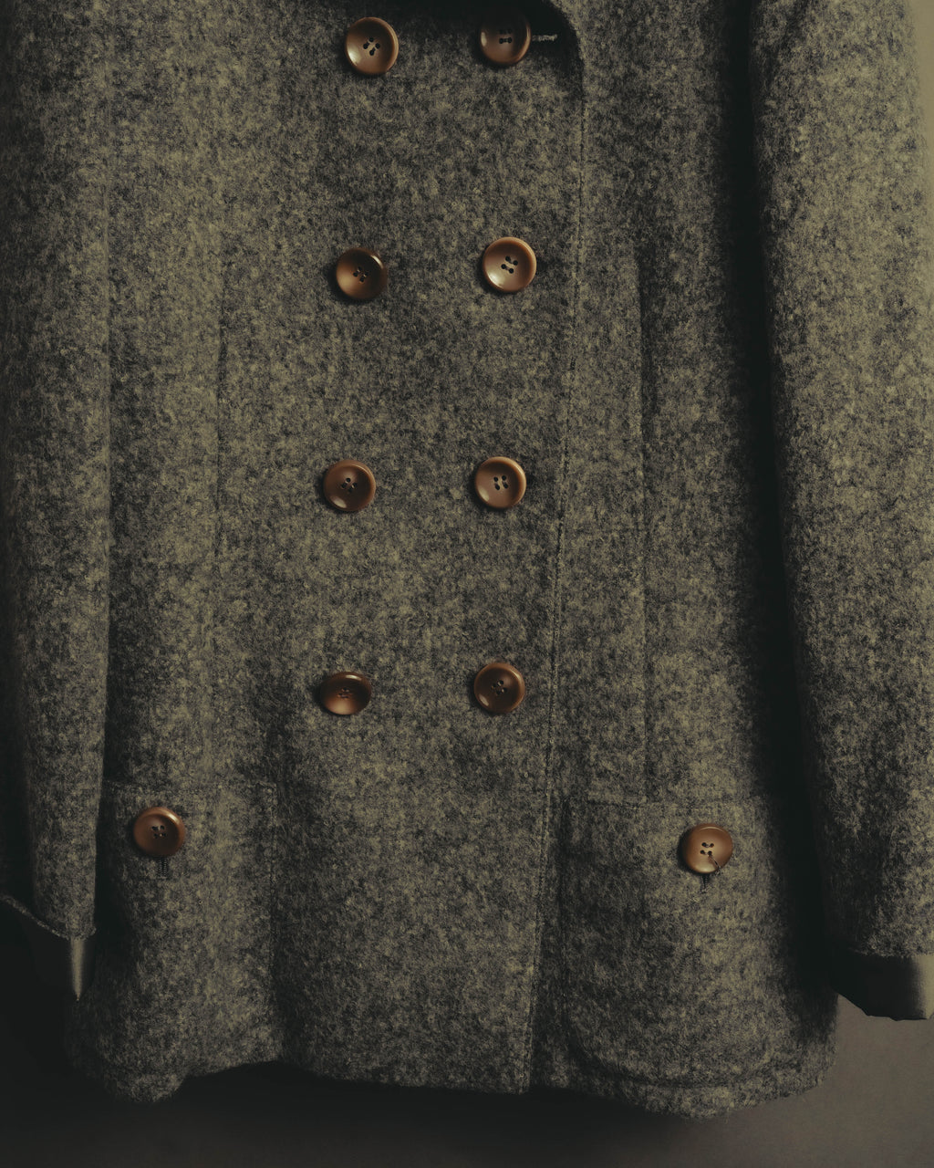 "VALENTINO BOUTIQUE" 80's Brushed alpaca skirt suit