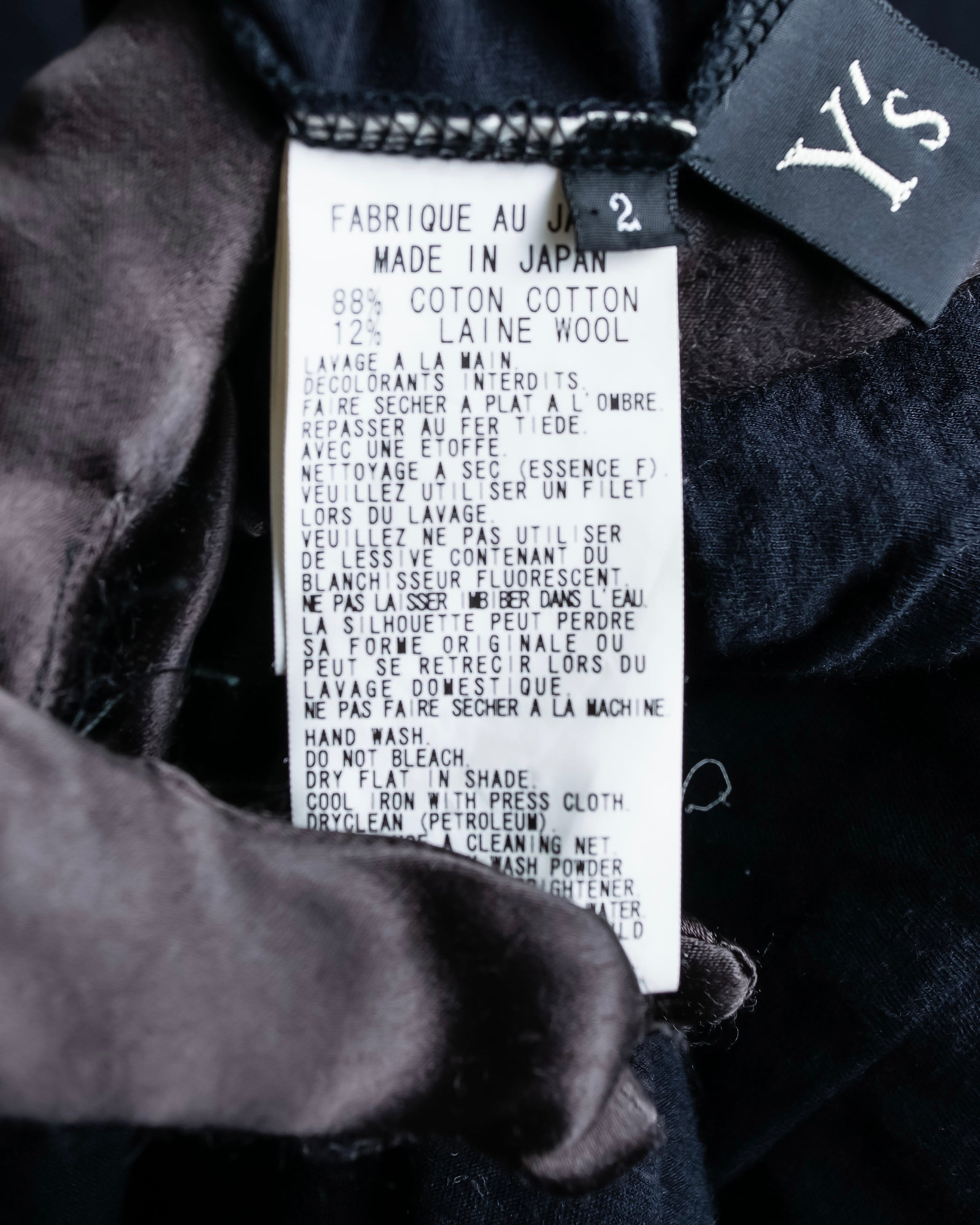 “Y’s 1998SS” Asymmetry designed high neck no sleeve top