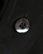"CELINE" Triomphe embroidered design silk shirt