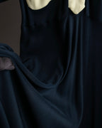 "MOSCHINO" Bicolor A line silhouette super long dress