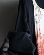 "COMME des GARCONS" Belt pattern docking design knit sew