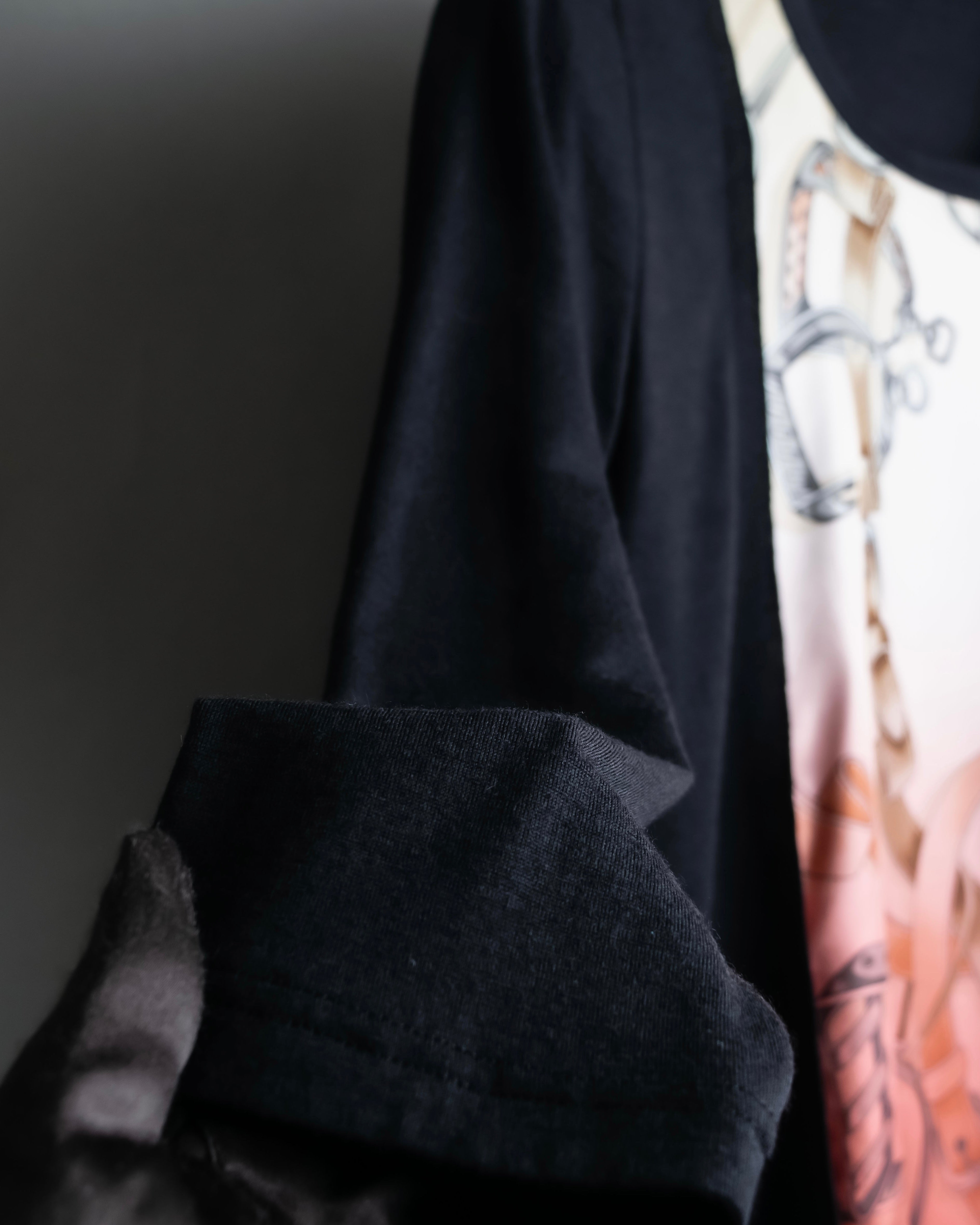 "COMME des GARCONS" Belt pattern docking design knit sew