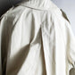 "MARILYN DE PEREL" Covered button detail  Ivory feminine trench coat