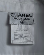 "CHANEL" 96's Spring collection tuck pleats shirt
