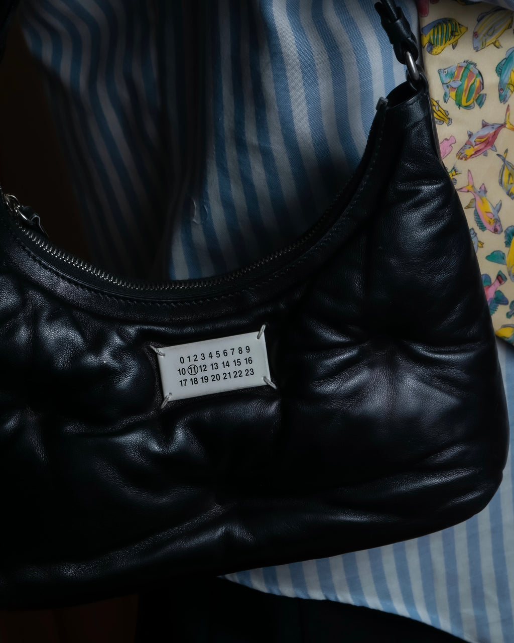 "MAISON MARGIELA" Glam Slam black one shoulder bag