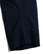 BOTTEGA VENETA by Matthieu Blazy / 2022SS Curved Hem Trousers Navy