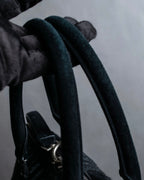 "MAISON MARGIELA" 5AC Harako leather corduroy combination 2way bag