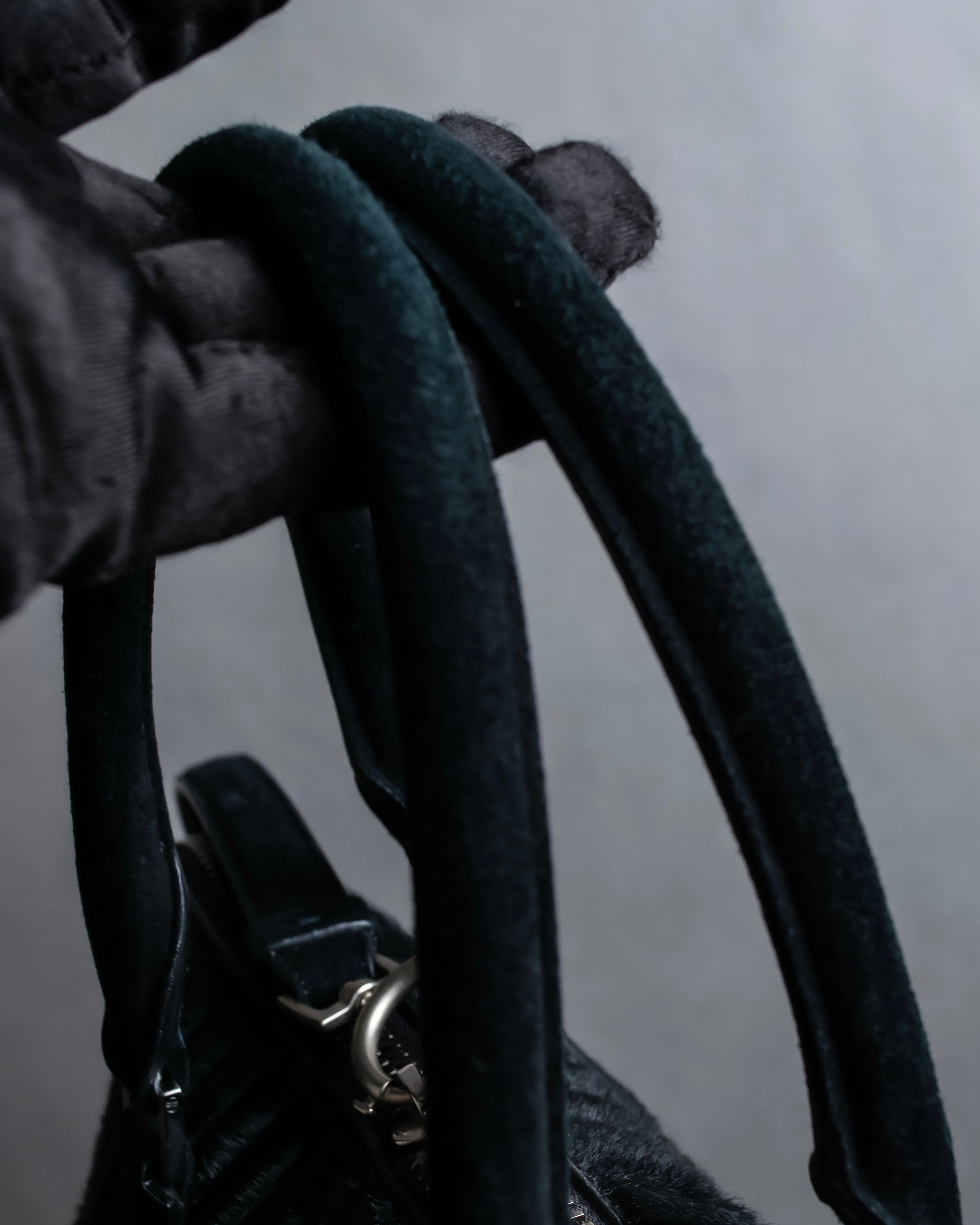 "MAISON MARGIELA" 5AC Harako leather corduroy combination 2way bag