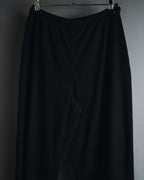 "YVES SAINT LAURENT" Elegant draped tailored slacks