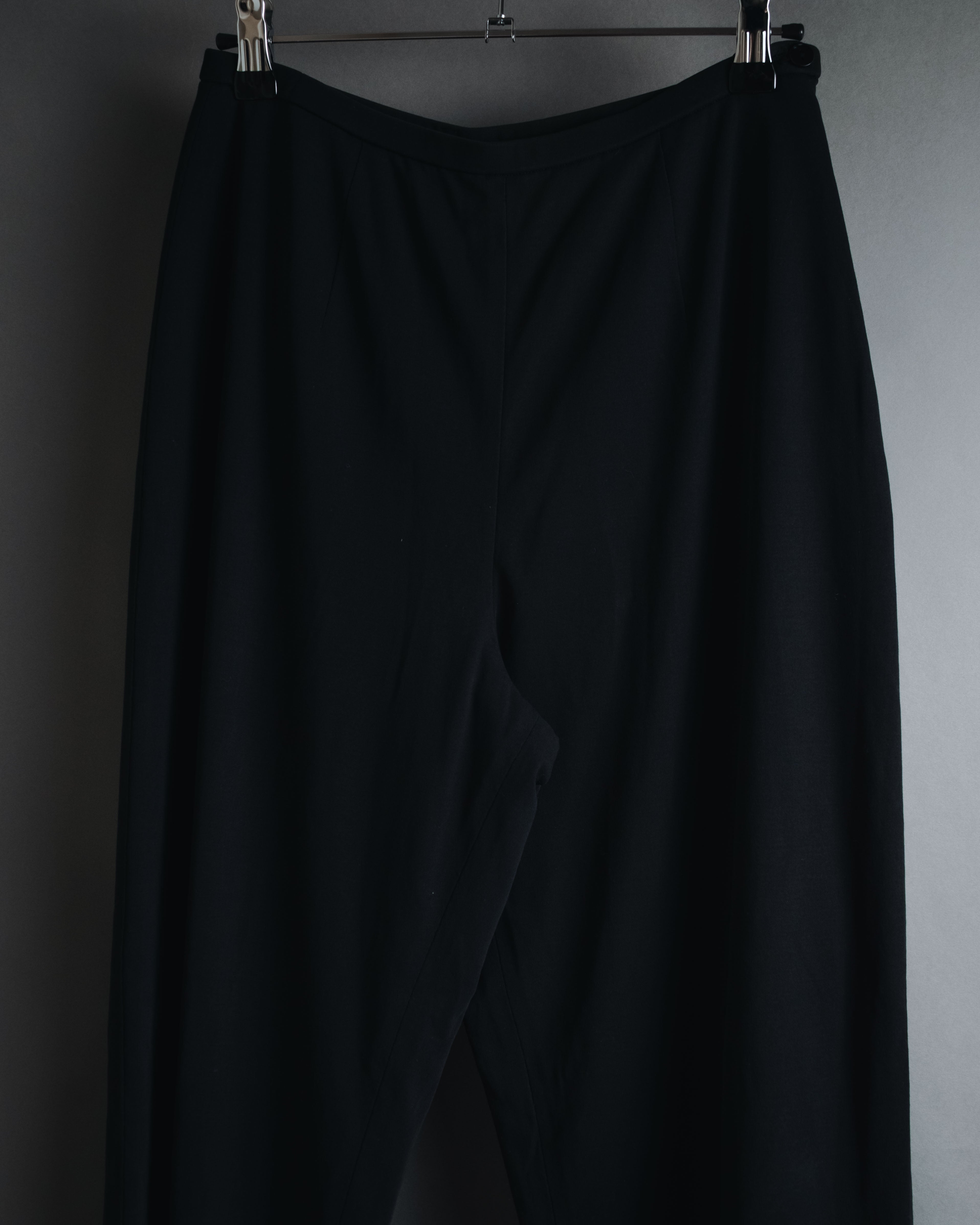 "YVES SAINT LAURENT" Elegant draped tailored slacks