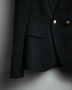 "EMILIO PUCCI" 00's-10's Gold buttoned tailored wool blazer