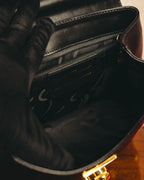 "Salvatore Ferragamo" 90's-00's Elegant leather 2 way handbag