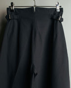 "Y’s" 90's-00's Vintage architectural high-waisted wide tapered wool trousers