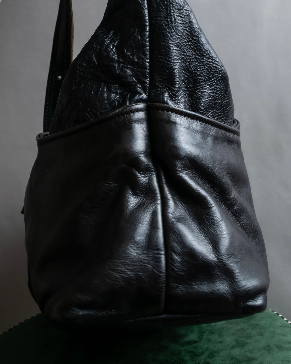"Jas-M.B." Belt flap design leather shoulder bag