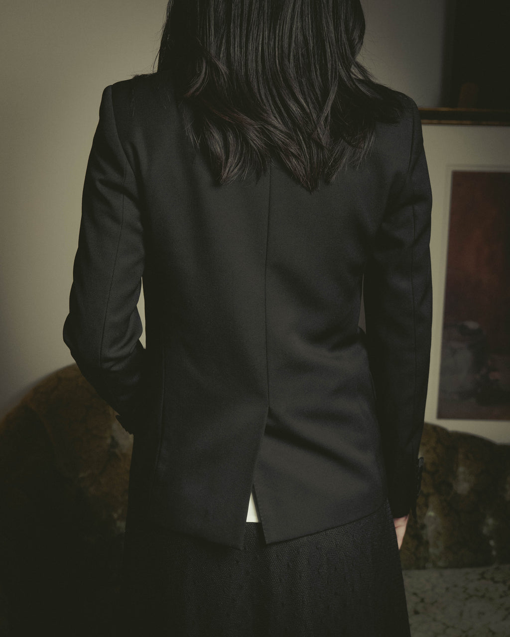 -SPECIAL- “Saint Laurent” 2012-2016 Single-button satin-lapel wool jacket