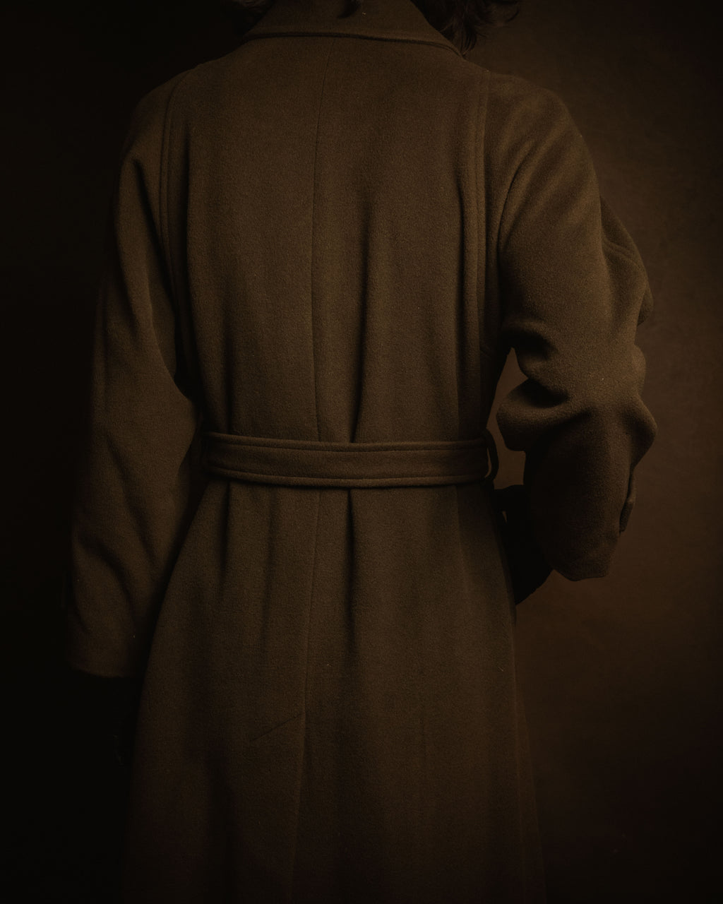 –SPECIAL– "CELINE" 80’s-90’s Triomphe button double breasted long coat