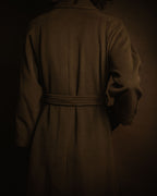 –SPECIAL– "CELINE" 80’s-90’s Triomphe button double breasted long coat