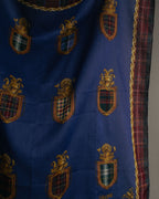 “CELINE” 2019-2024 Heraldic chain cotton scarf