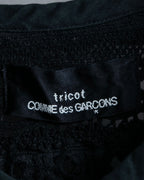 "tricot COMME desGARCONS" Playful fabric Feminine cotton cardigan
