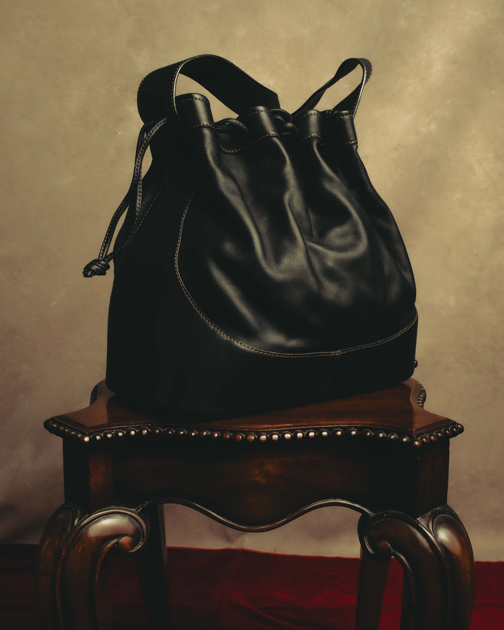 "LOEWE" 90's-10's classic drawstring shoulder bag