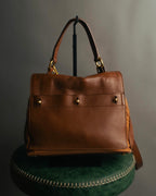 "Yves Saint Laurent" 00's-10's Structured leather shoulder bag