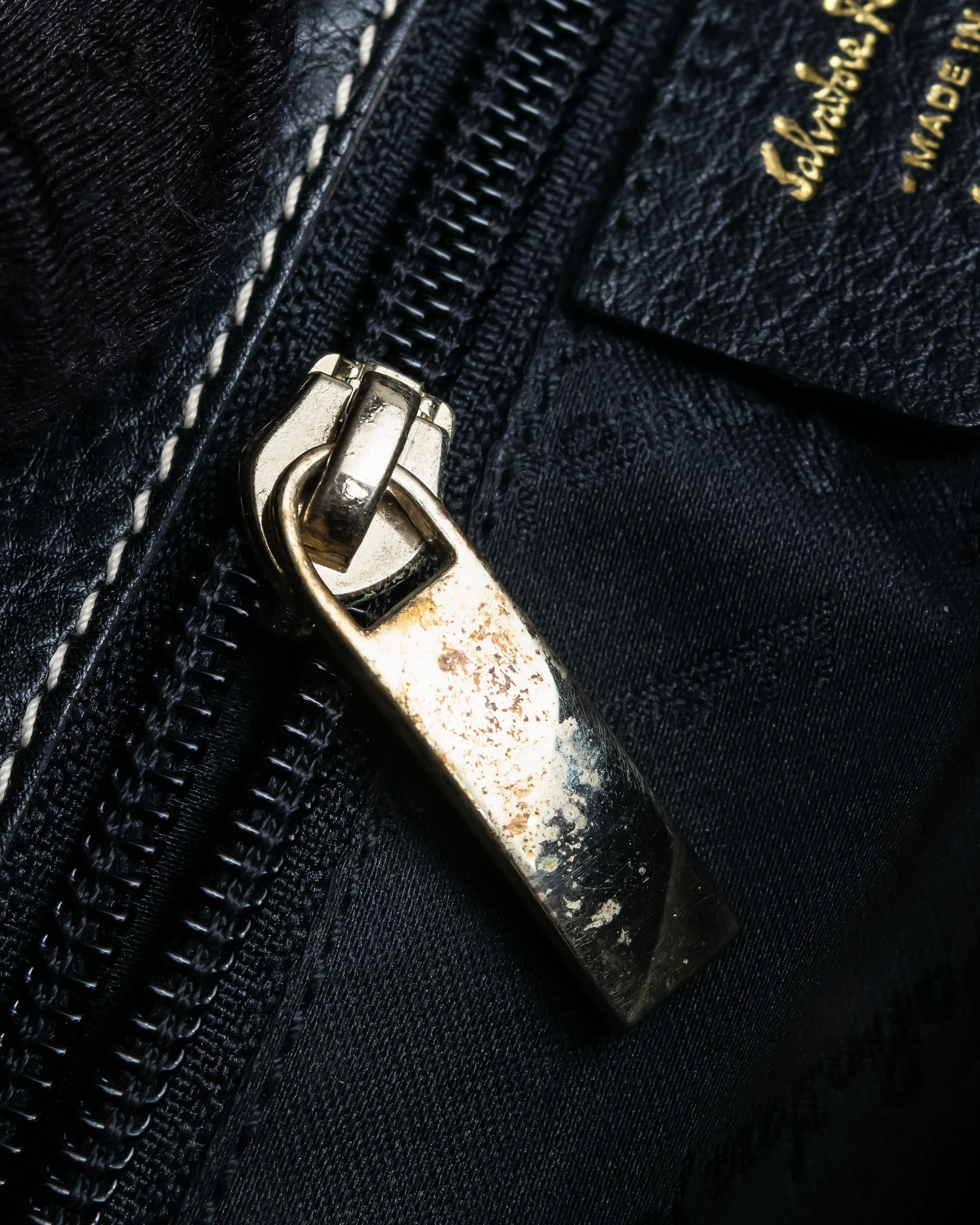 "Salvatore Ferragamo" Gancini motif design leather one-handle bag