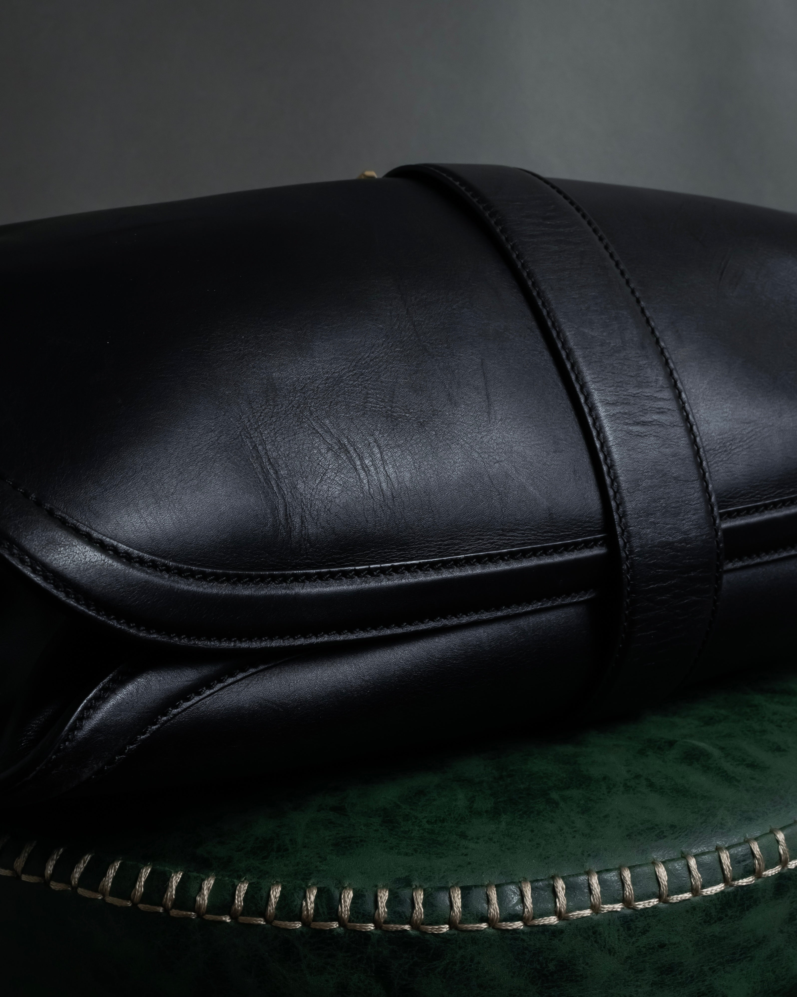 "Salvatore Ferragamo" Vertical gancini drawstring hobo bag