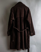 "Barbour" Wide ribbed corduroy maxi-length trench coat