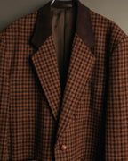 “Christian Dior Monsieur” 80’s-90’s houndstooth wool tailored jacket