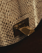“Max Mara” Late 90’s-early 00’s exotic leather flap chain bag
