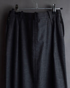 "HERMES" Margiela period semi-flared wool skirt