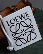 "LOEWE" Anagram logo engraved leather bracelet
