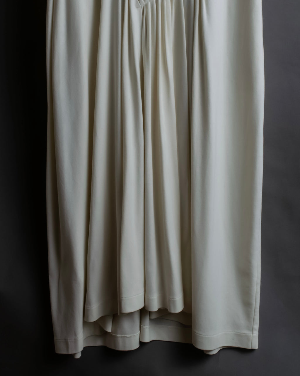 "JIL SANDER" Asymmetrical tuck gather detail long dress