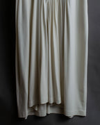 "JIL SANDER" Asymmetrical tuck gather detail long dress