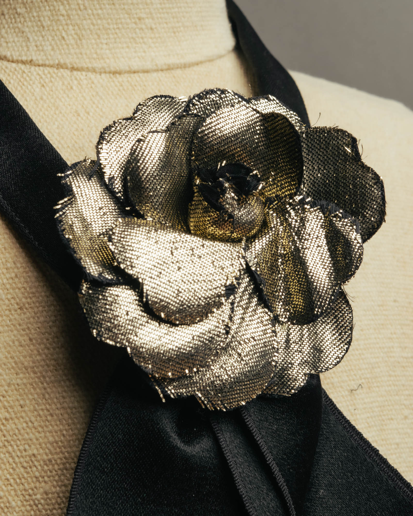 “CHANEL” 2010’s-2020’s camellia ribbon choker