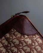"Christian Dior" Trotter monogram jacquard boston bag