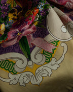 "GUCCI" Baroque painting pattern silk scarf