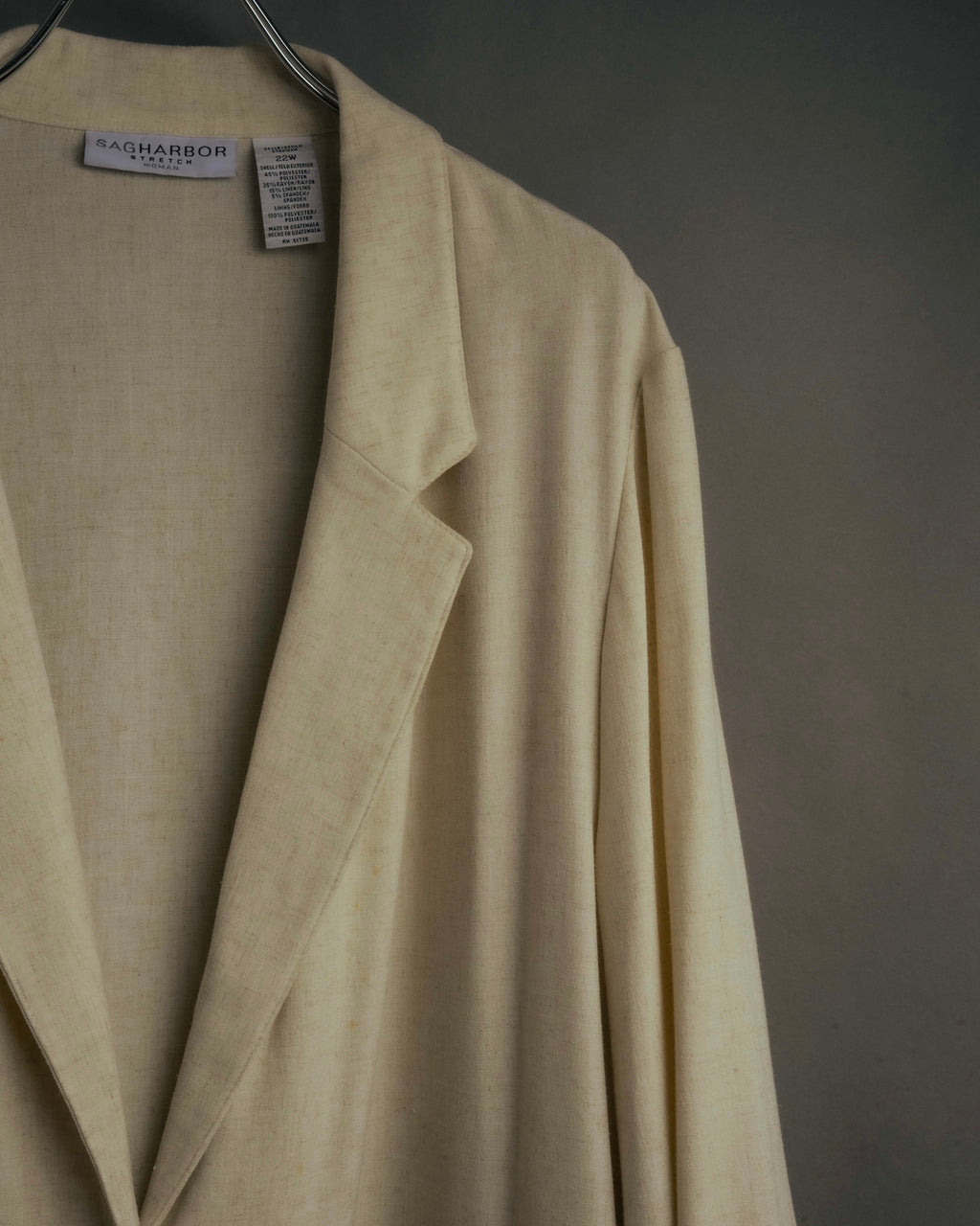 -MOOD Vintage Collections- 90’s-00’s Single button linen blend jacket