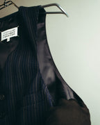 "Maison Margiela" 2018SS Tailored pinstripe wool waistcoat