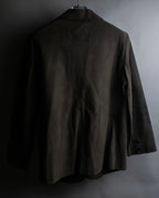 "Christian Dior PRETA-PORTER" CD logo embroidered suede tailored jacket