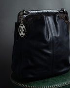 "Cartier" Marcello de Cartier python leather combination bag