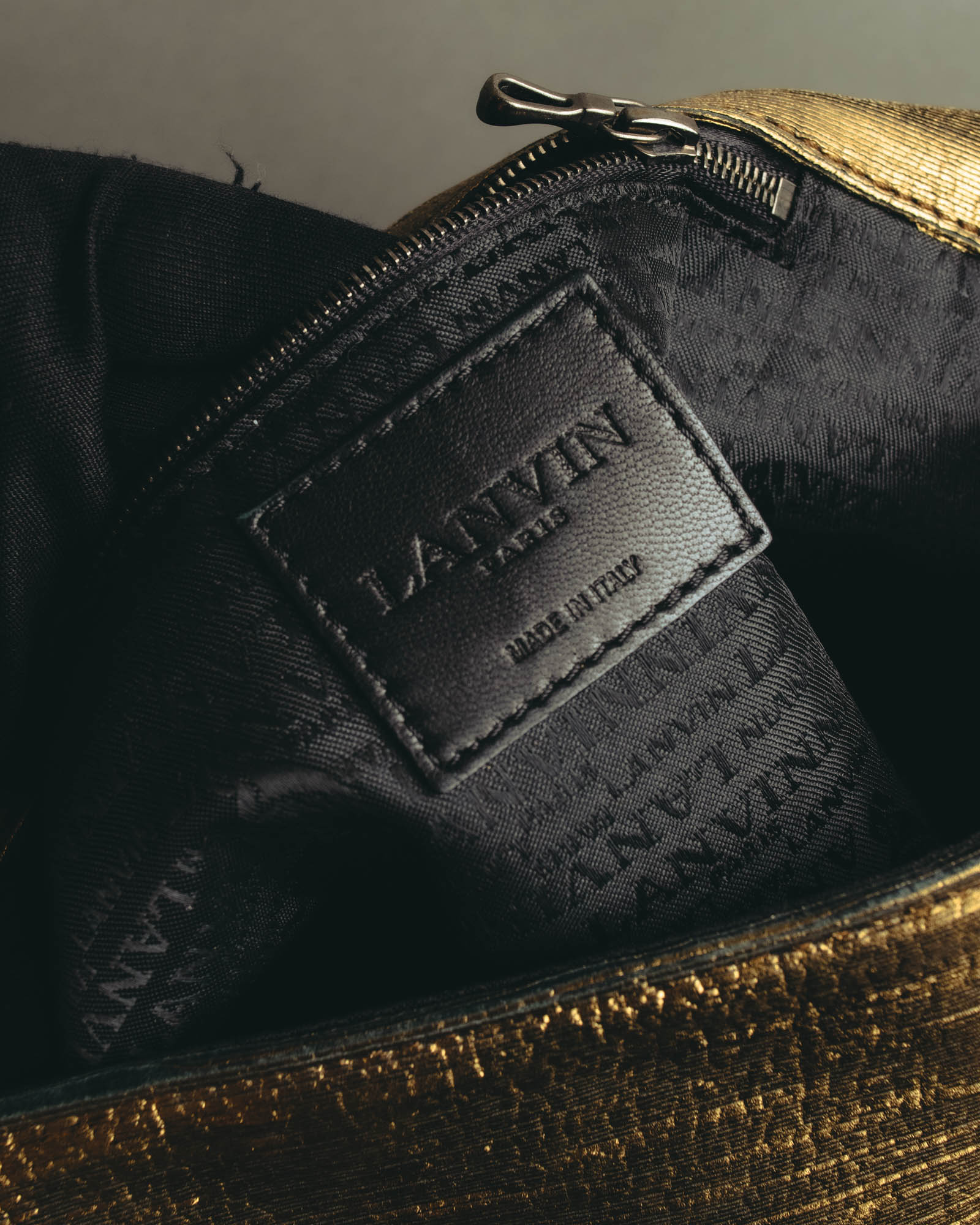 “LANVIN” 2008-2015 Metallic Happy shoulder bag
