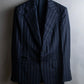 "GUCCI" Notch drop shaped tailored jacket & tapered silhouette slacks stripe set up