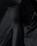 -SPECIAL- "Rick Owens" 13AW Ribbed leather zip-up jacket