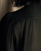 "Christian Dior PRETA PORTER" Compact gathered design crepe fabric blouse