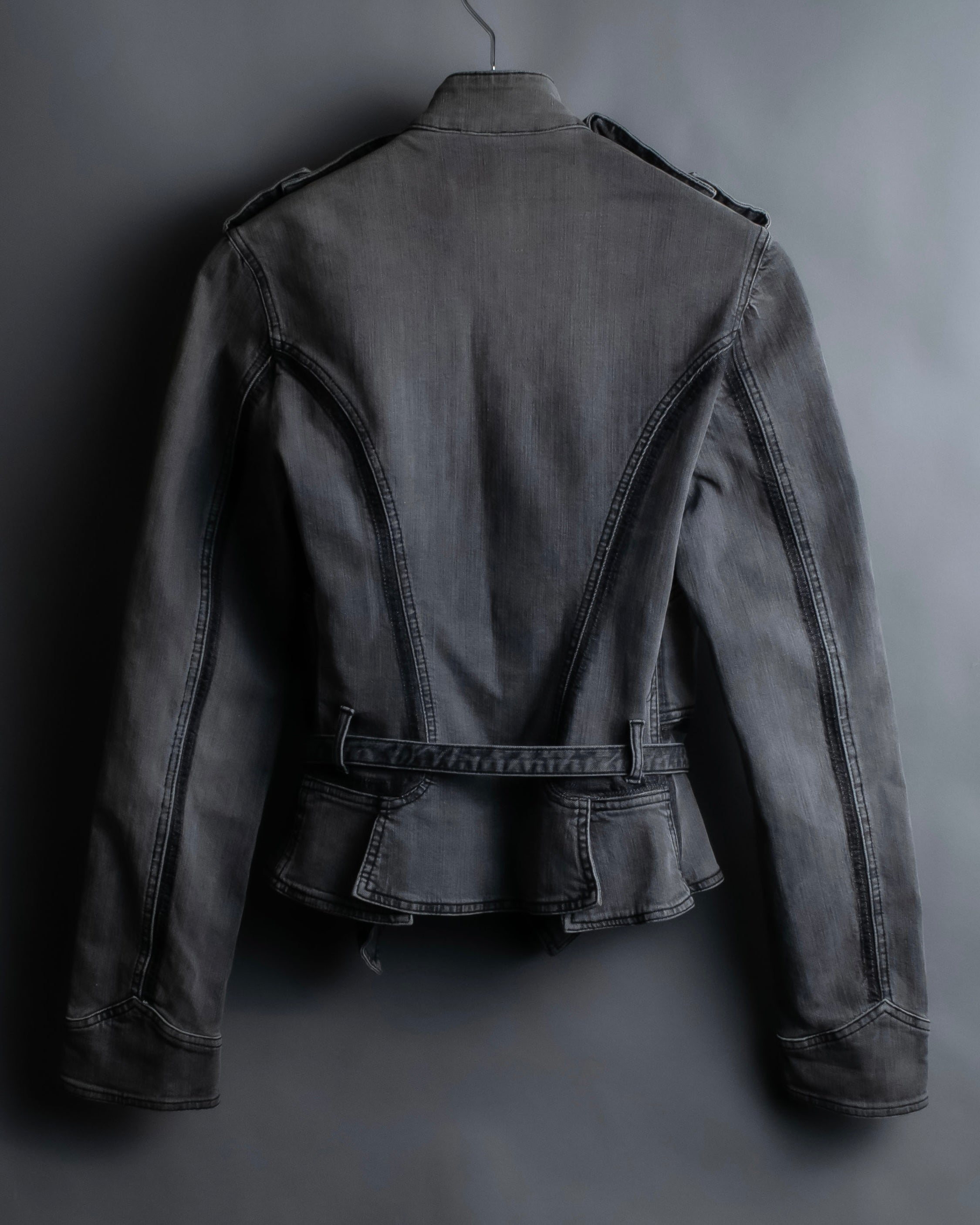 "STELLA McCARTNEY" Multi detail belted denim jacket