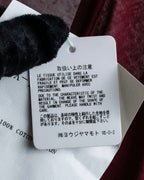 "YOHJI YAMAMOTO FEMME" 13SS Burgundy color sheer pullover