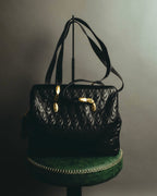 "Valentino Orlandi" 80's-90's Sculptural quilted leather shoulder bag