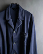 "CELINE" Piping design blue pajama set up